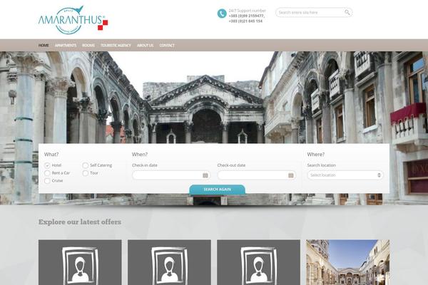 BookYourTravel theme site design template sample