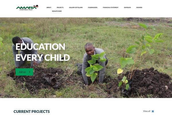 Philanthropy-parent theme site design template sample