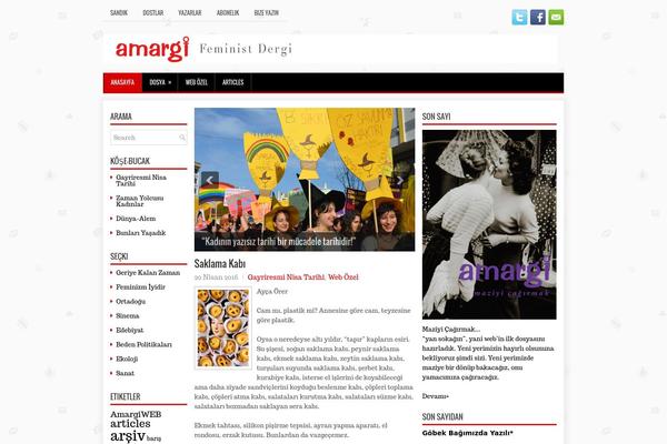 Journal theme site design template sample