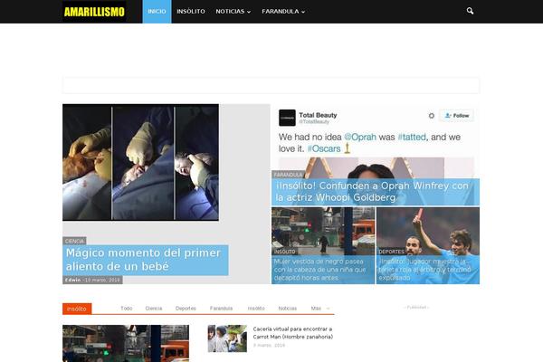 Newspaper theme site design template sample
