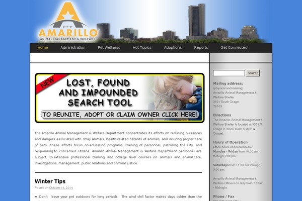 amarilloanimalcontrol.com site used Amw2014