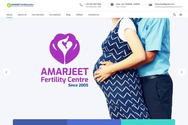 MediClinic theme site design template sample