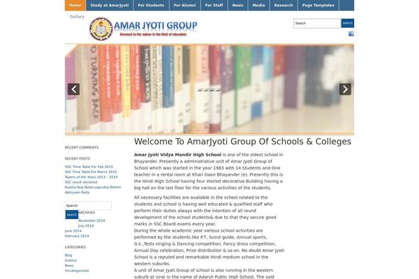 Academica theme site design template sample