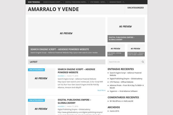 Travel Diaries theme site design template sample