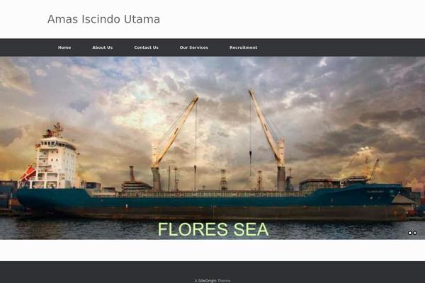 Vantage theme site design template sample