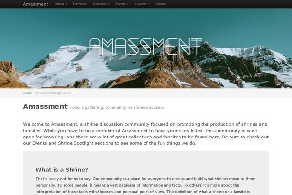 amassment.org site used Amassment2