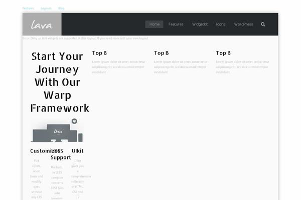 Lava theme site design template sample