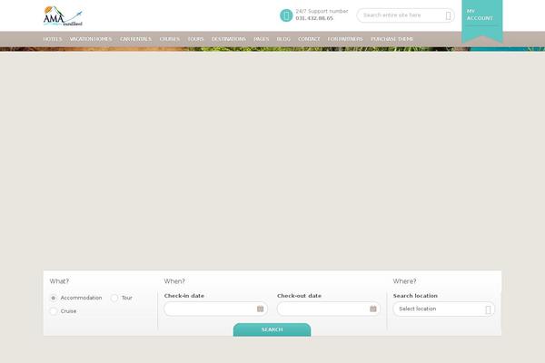 BookYourTravel theme site design template sample