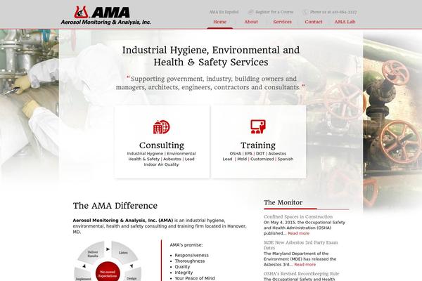 AMA theme site design template sample
