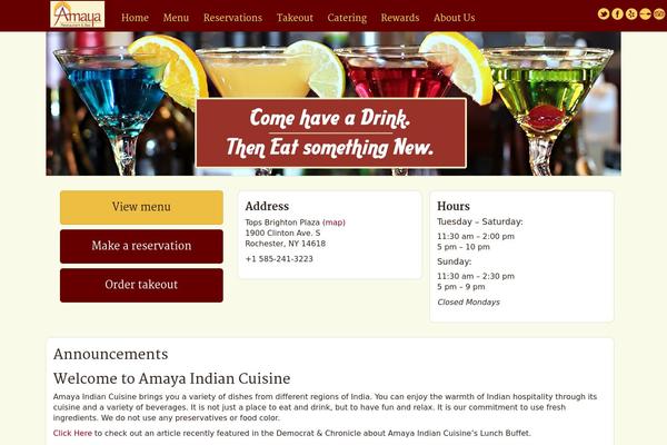 amayabarandgrill.com site used Amaya