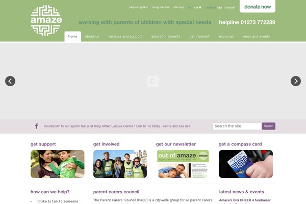 Amaze theme site design template sample