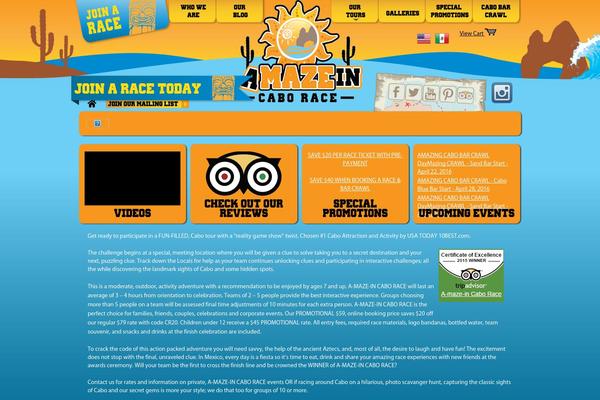 caborace theme websites examples