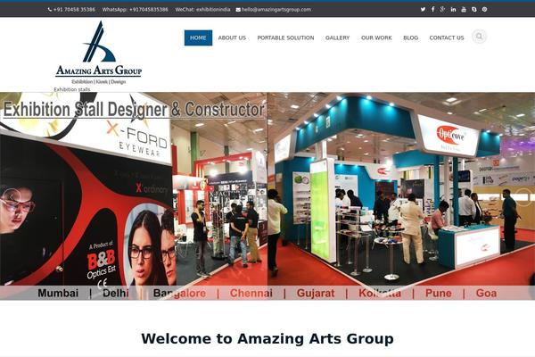 Ascent theme site design template sample