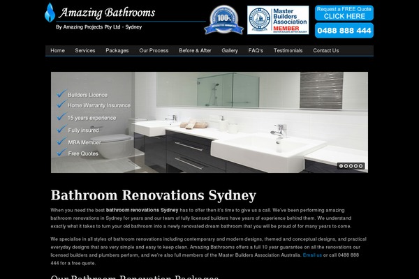 amazingbathroomrenovations.com.au site used Display