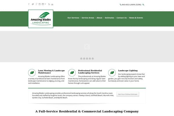 amazingbladeslandscaping.com site used Redshark