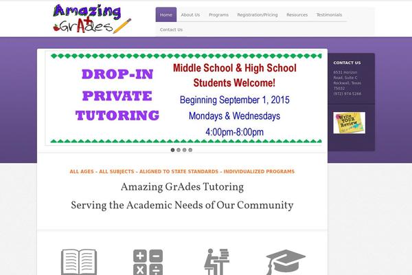 Education theme site design template sample