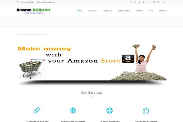 Xenia theme site design template sample