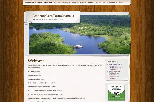 Adventure Journal theme site design template sample