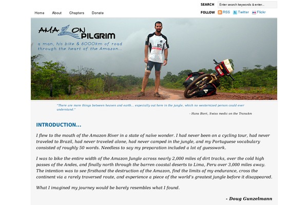 amazonpilgrim.com site used Bloggingstream