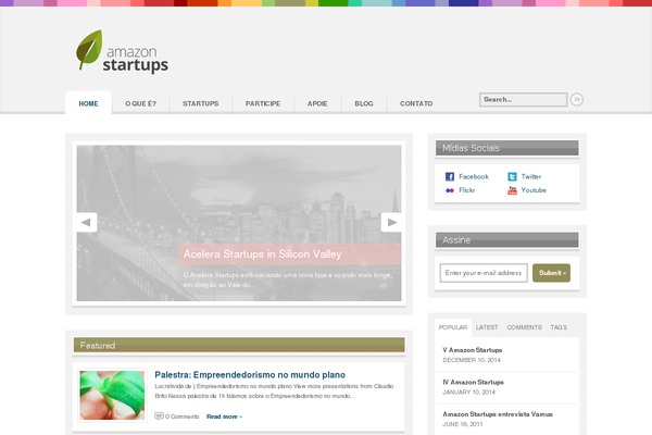 Continuum theme site design template sample