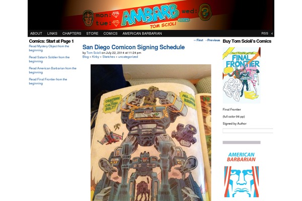 ComicPress theme site design template sample