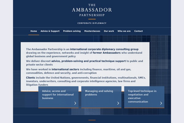 ambassadorllp.com site used Ambassadors