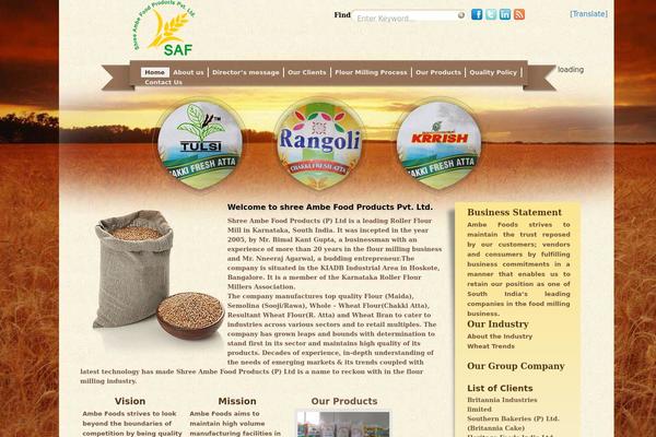 ambefoodproducts.com site used Ambe