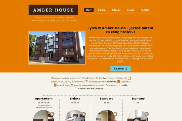Amber theme site design template sample