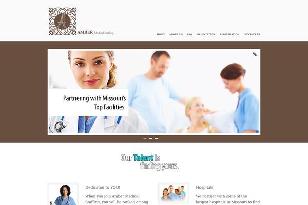 Care theme site design template sample