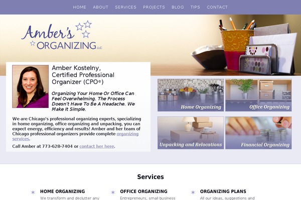 ambersorganizing.com site used Twentytencustom