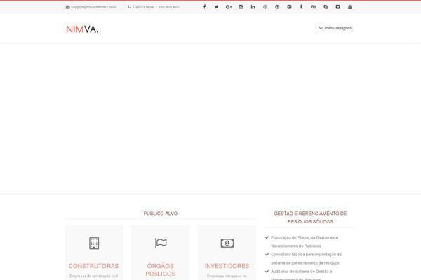 Nimva theme site design template sample