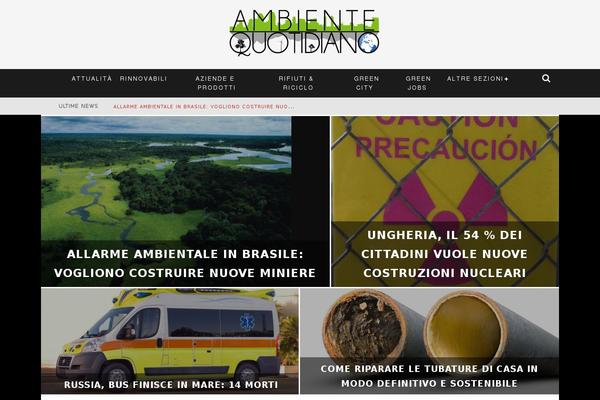 Valenti Child theme site design template sample