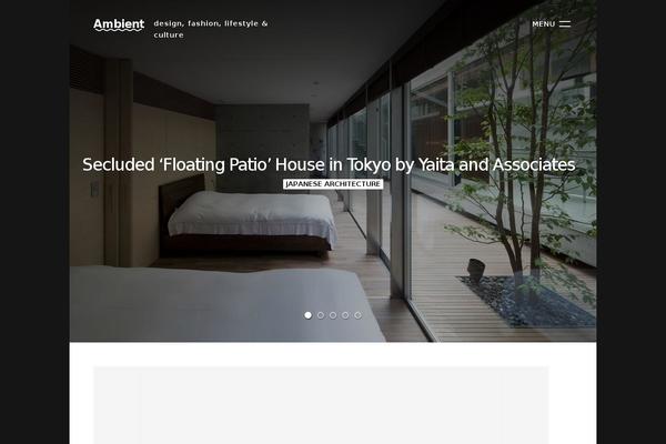 Ambient theme site design template sample