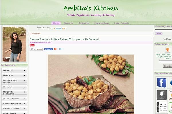 ambikaskitchen.com site used AKBlog