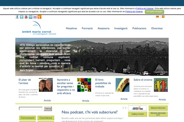 ambitmariacorral.org site used Diario