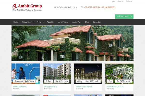 Realia theme site design template sample