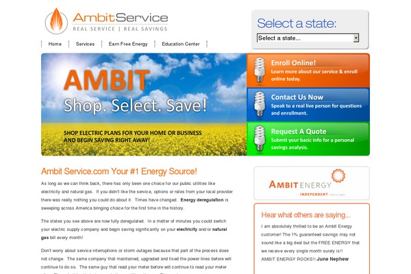 ambitservice.com site used Ambit