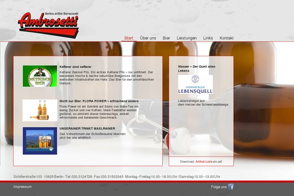 ambrosetti.de site used Ambrosetti
