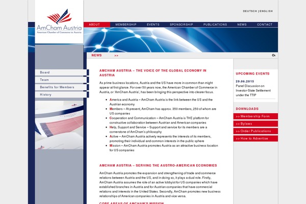 Amcham theme site design template sample