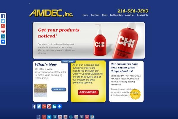 Weaver theme site design template sample