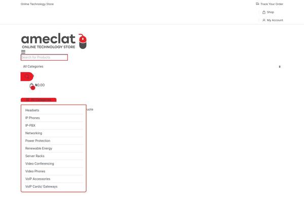 Electro theme site design template sample