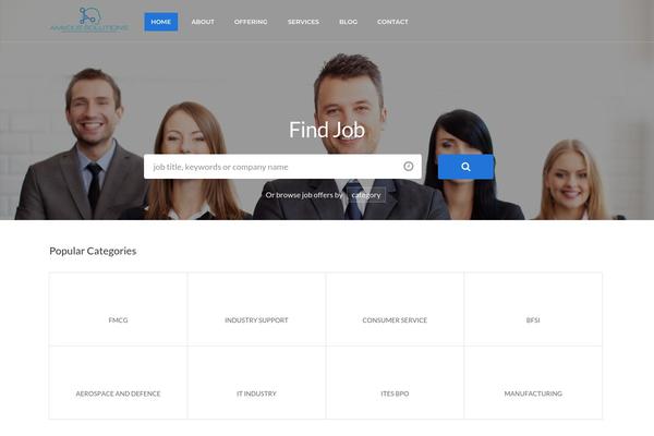 WorkScout theme site design template sample