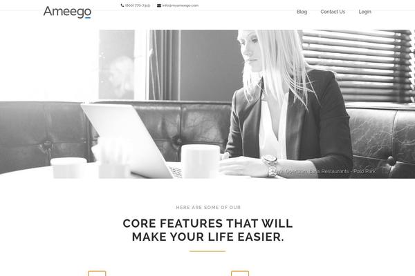 Aperio theme site design template sample