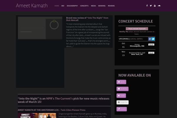 Vocal theme site design template sample