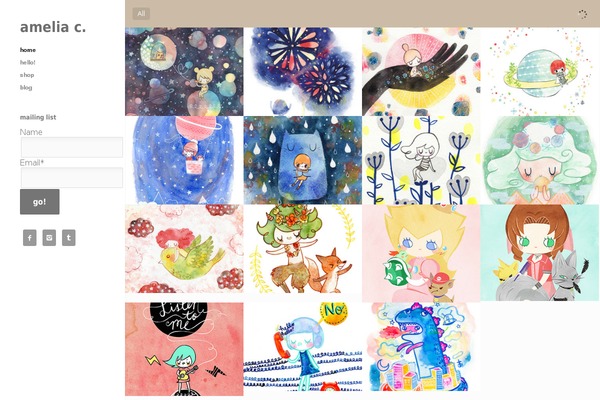Ink theme site design template sample