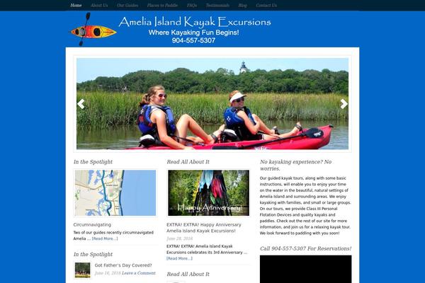 ameliaislandkayak.com site used Backcountry Child Theme