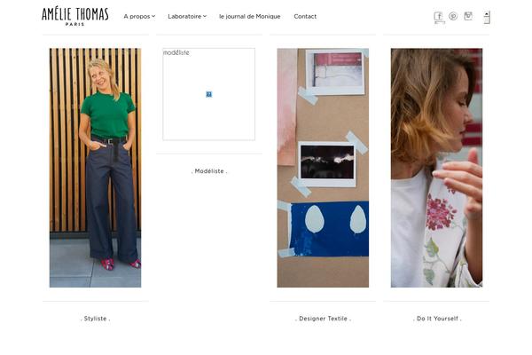 amelie-thomas.fr site used Telegraphique