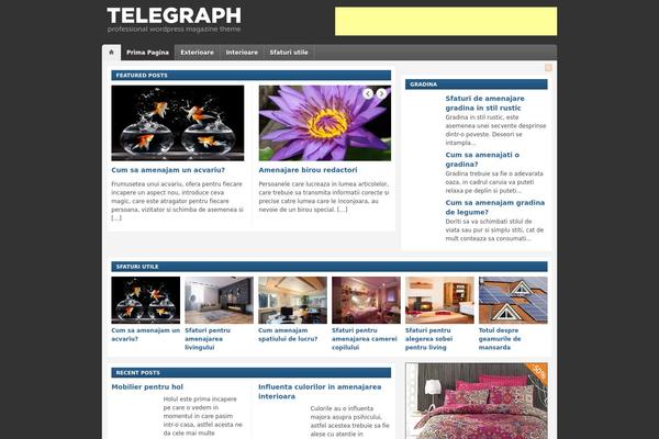 Telegraph theme site design template sample
