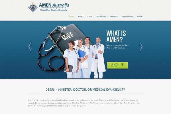 amenaustralia.org site used Optima