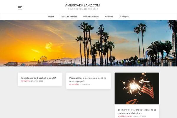 Marinate theme site design template sample